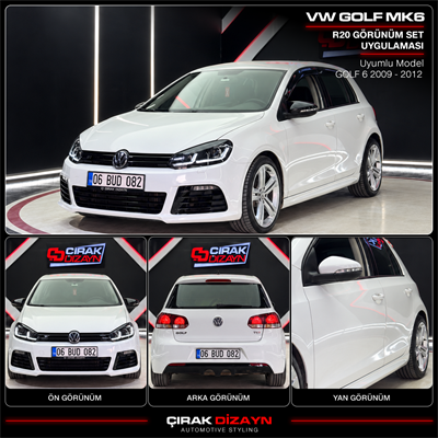 Volkswagen Golf 6 Uyumlu R20 Body Kit Seti