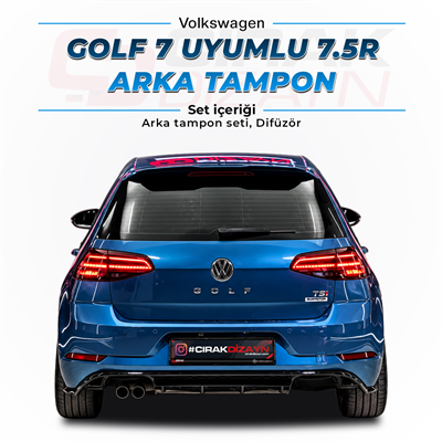 Volkswagen Golf 7 Uyumlu 7.5 R Arka Tampon Seti