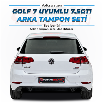 VolkswagenVolkswagen Golf 7 Uyumlu 7.5 GTI Arka Tampon SetiGolf tampon setleri