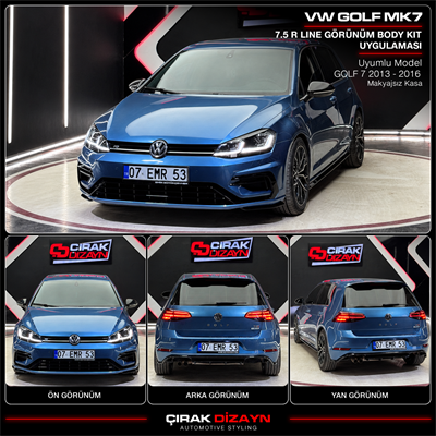 Volkswagen GOLF 7 uyumlu 7,5 R Body Kit