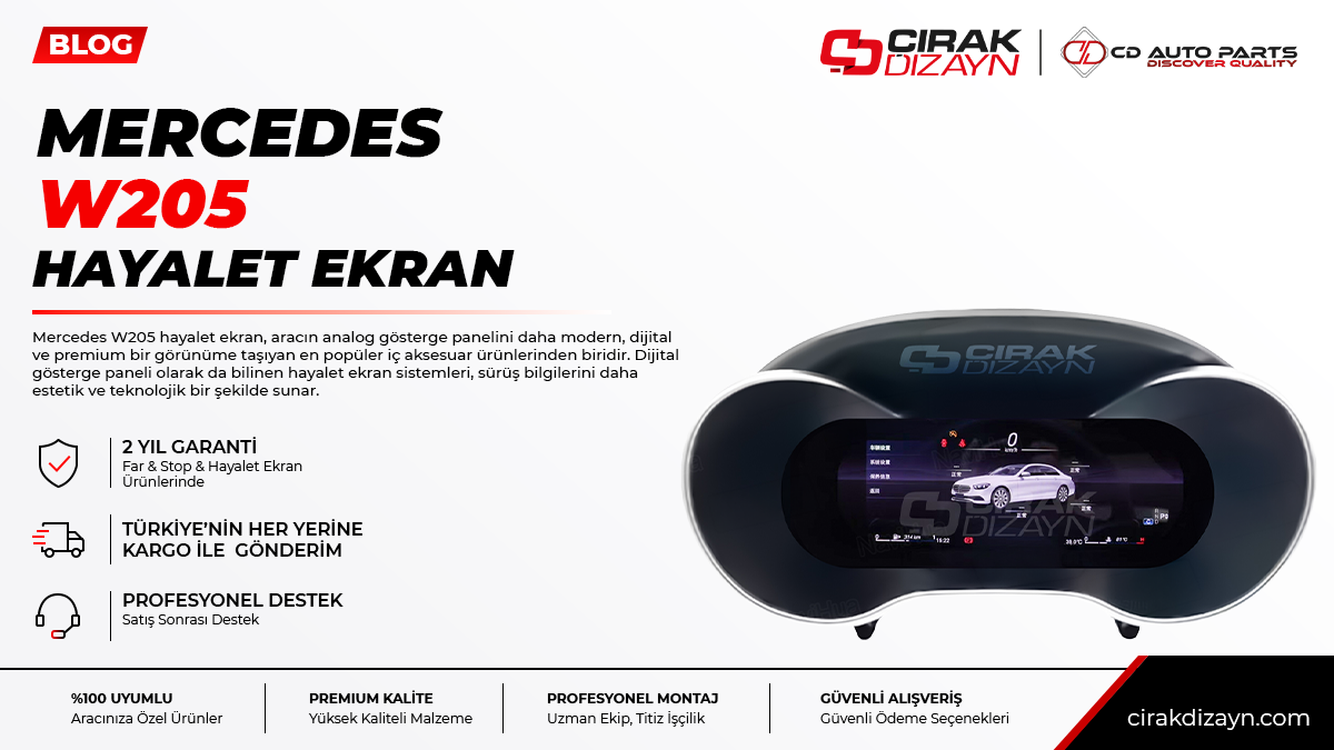 mercedes w205 hayalet ekran,mercedes w205 dijital gösterge,mercedes w205 araç ekranı,mercedes w205 iç aksesuar,hayalet ekran antalya,dijital ekran montaj,multimedya ekran,oto aksesuar antalya,çırak dizayn