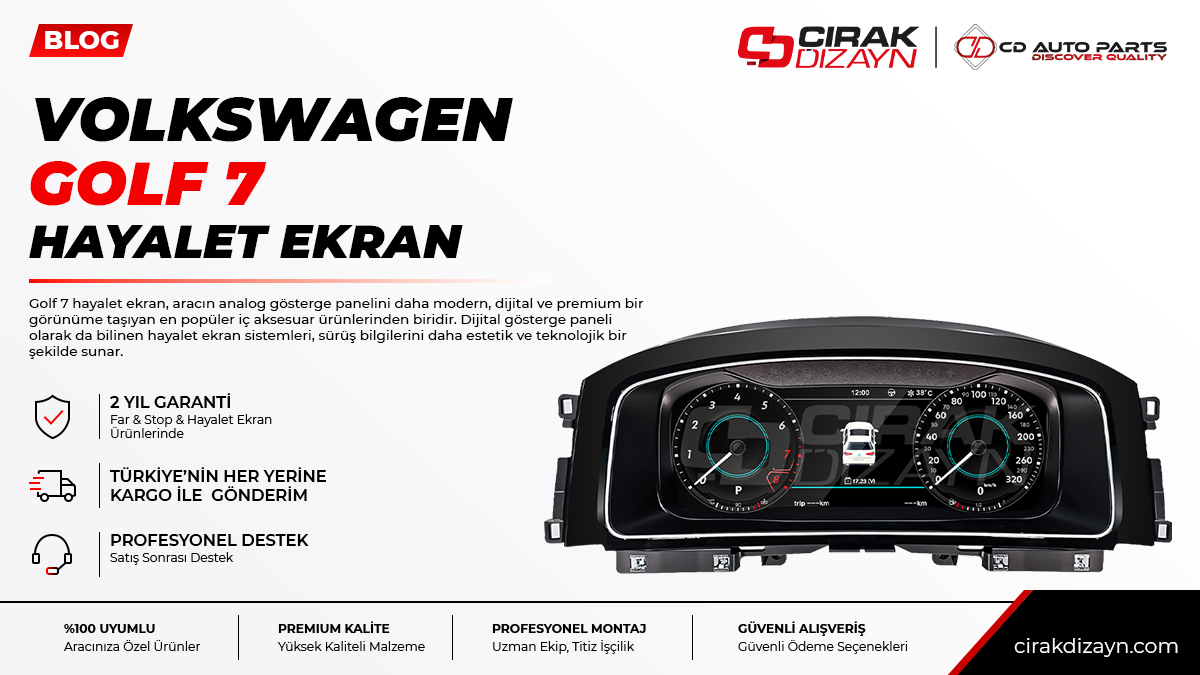 golf 7 hayalet ekran,golf 7 dijital gösterge,golf 7 araç ekranı,golf 7 iç aksesuar,hayalet ekran antalya,dijital ekran montaj,multimedya ekran,oto aksesuar antalya,çırak dizayn