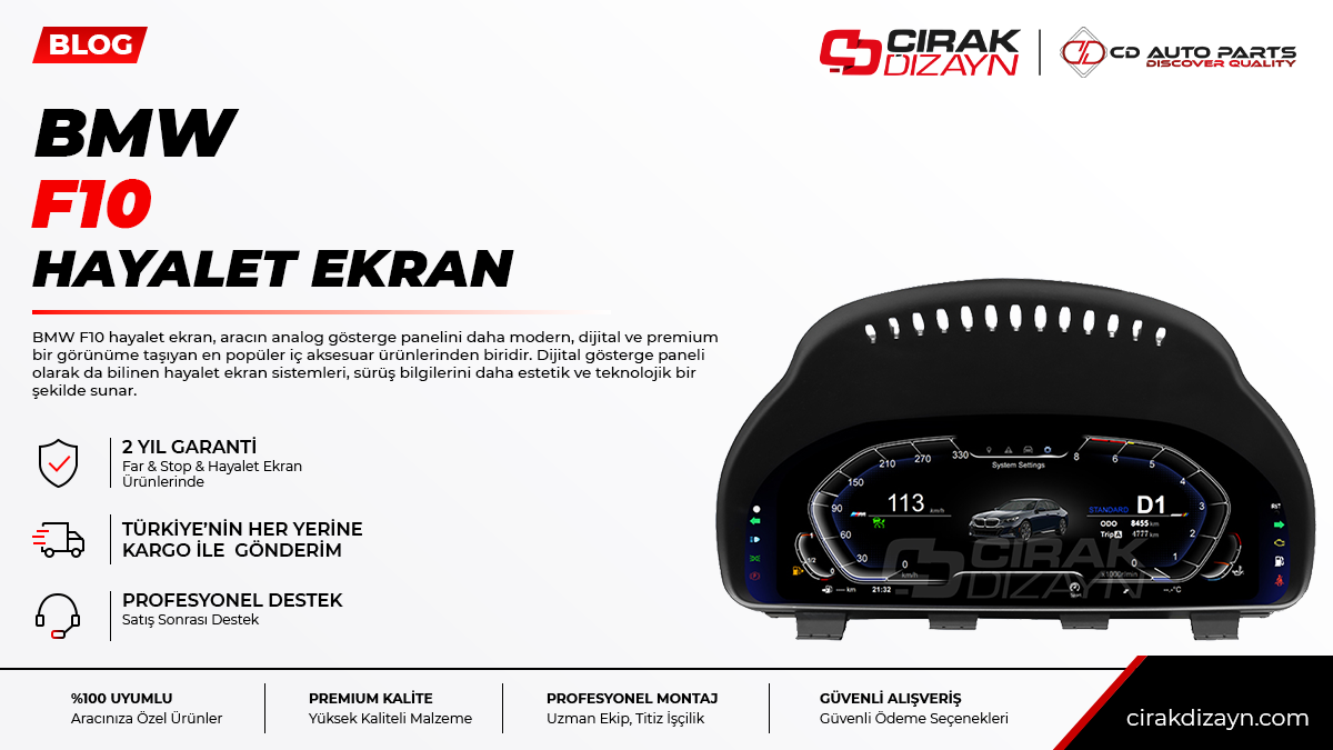 bmw f10 hayalet ekran,bmw f10 dijital gösterge,bmw f10 araç ekranı,bmw f10 iç aksesuar,hayalet ekran antalya,dijital ekran montaj,multimedya ekran,oto aksesuar antalya,çırak dizayn