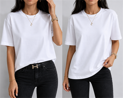 CS %100 Organik Pamuk Beyaz T-shirt
