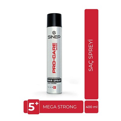 Sinep Saç Spreyi Mega Sert 400 ml