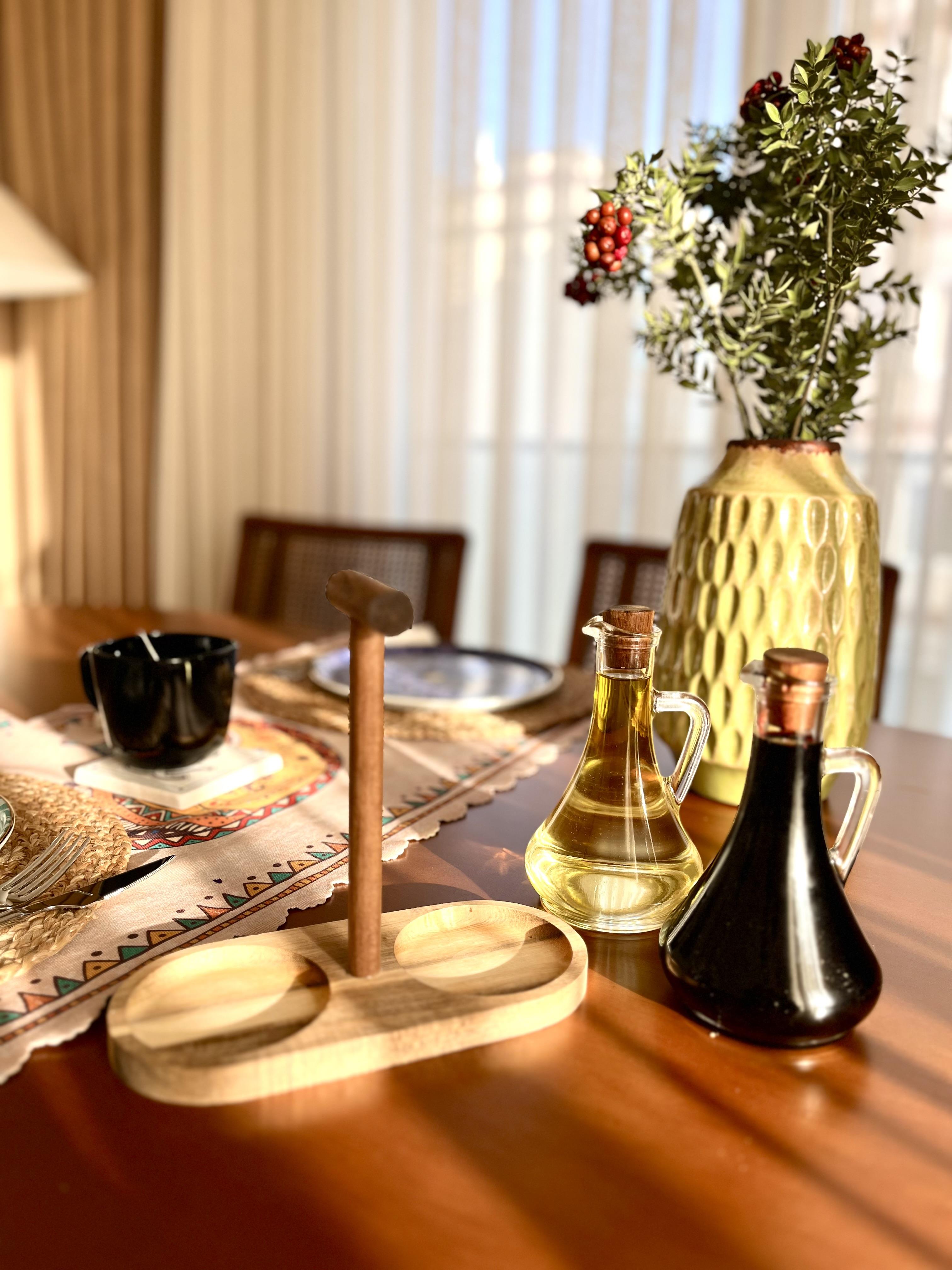 Bambu Standlı Yağdanlık