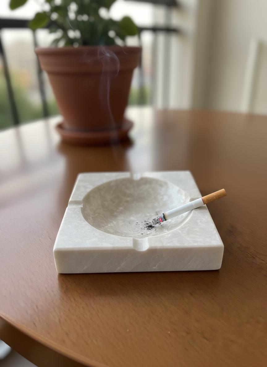 Doğal Mermer Kül Tablası