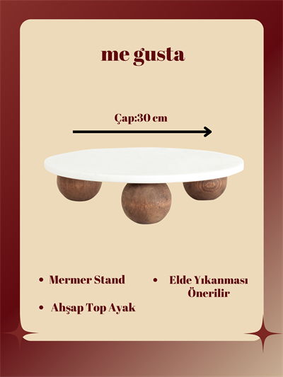 Oval Mermer Stand