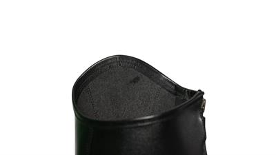 Asğa Unisex Hakiki Deri Siyah Binici Chaps