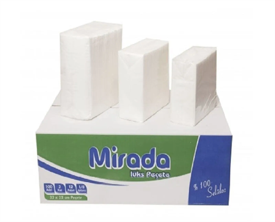 Mirada Lüks Peçete 40x40 cm 12 Paket 2 Katlı