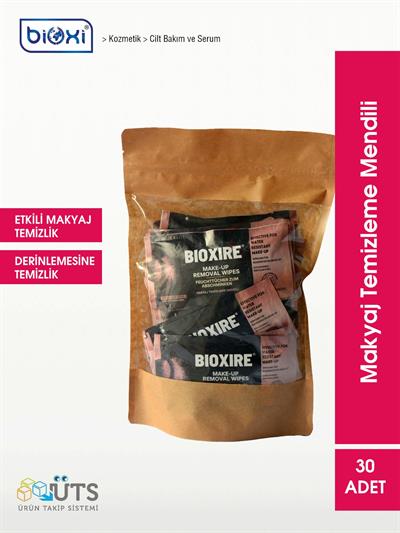 Bioxire® Suya Dayanıklı Makyaj Temizleme Mendili 30'lu Paket - Cildinize Nazik Bakım
