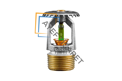 Tyco TY4151 Upright Sprinkler – Standart Tepkimeli – K‑Factor 8.0 – Krom – 93°C (200°F)