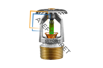 Tyco TY4151 Upright Sprinkler – Standart Tepkimeli – K‑Factor 8.0 – Krom – 93°C (200°F)