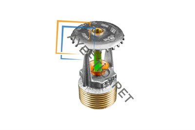 Tyco TY4151 Upright Sprinkler – Standart Tepkimeli – K‑Factor 8.0 – Krom – 93°C (200°F)