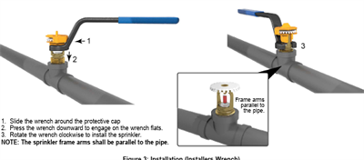 Viking VK1001 Upright Sprinkler – Pirinç – 68 °C (155 °F)