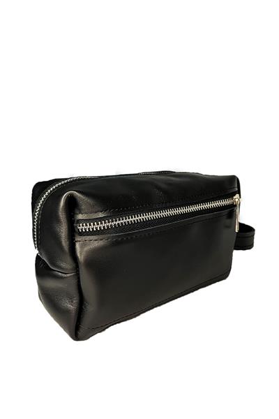 Hakiki Deri El Çantası Siyah 