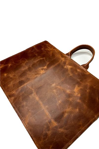 Hakiki Deri Evrak Çantası Taba 