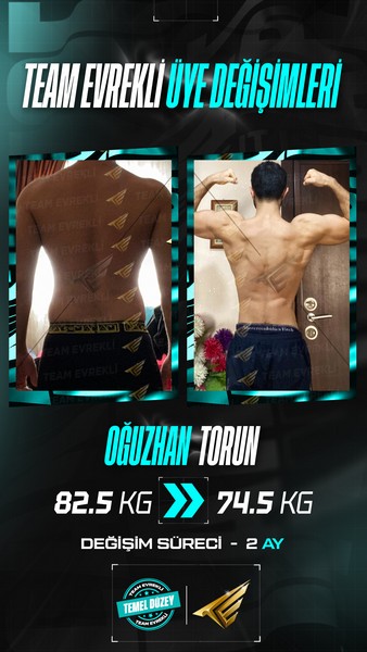 fitness program before after sonuç