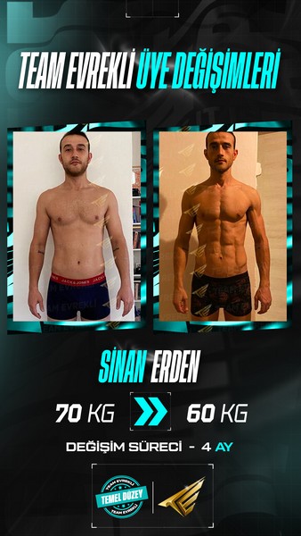 fitness before after öğrenci