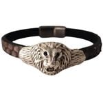 ConceptLuxe® Aslan Yürek Erkek Bileklik Antrasit