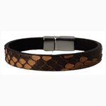 ConceptLuxe® Şahmeran Erkek Bileklik Koyu Kahverengi