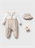 TULUM & SALOPETLUMİPUFELLİA👶 Bej Sailor Erkek Bebek Şık Tulum Seti (3–6 Ay)