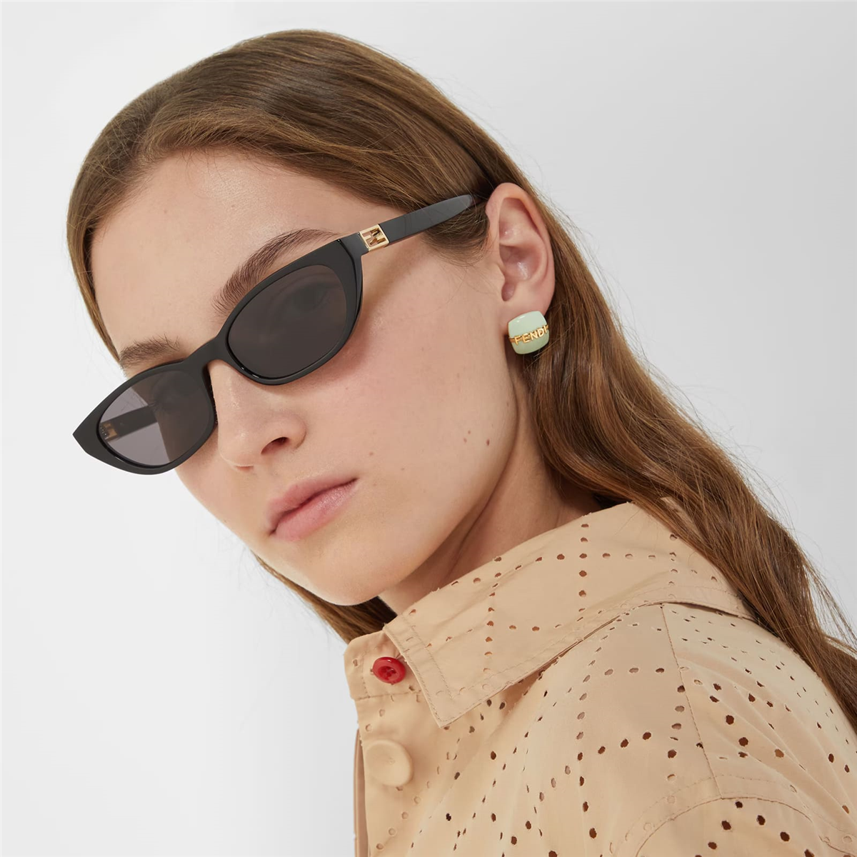 Fendi Baguette FE 40224I 01A Kadın Güneş Gözlüğü