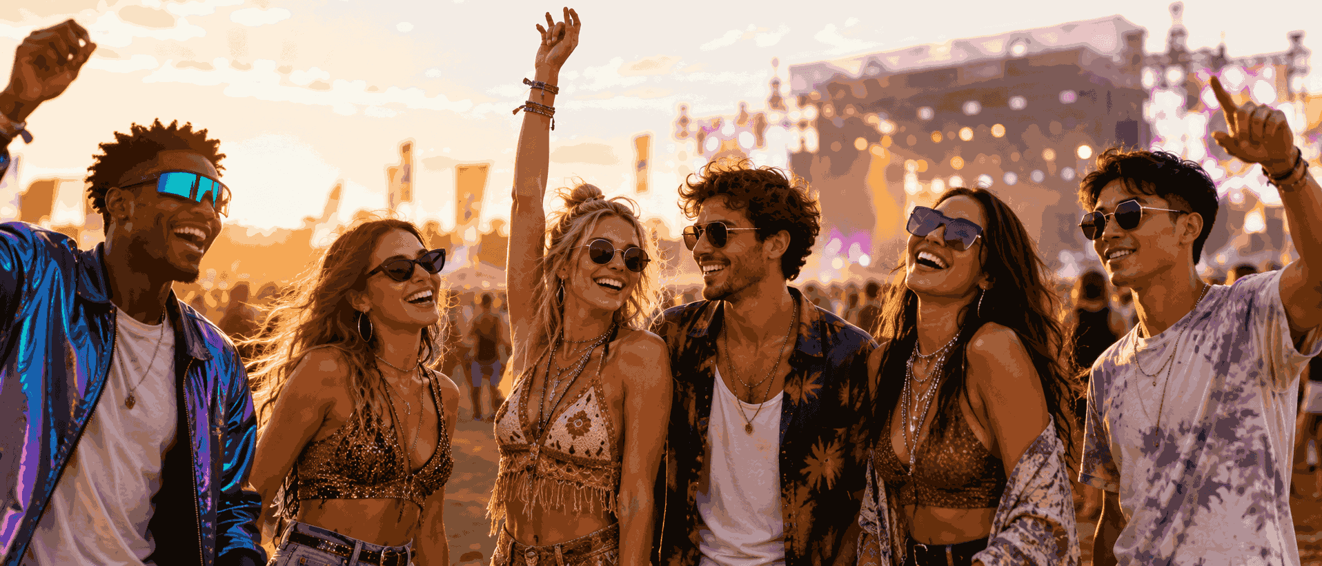 Festivallerde takılacak güneş gözlükleri