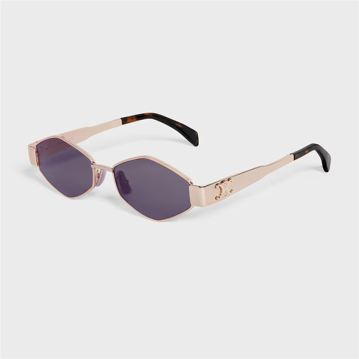 Celine Triomphe Metal CL 40254U 28A Rose gold Geometrik Kadın