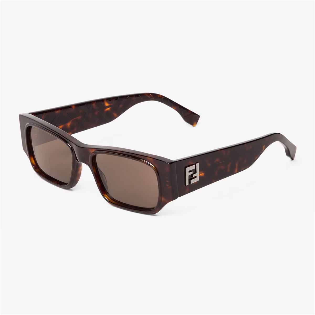 FENDI FF Squared Dikdörtgen Havana Erkek Güneş Gözlüğü