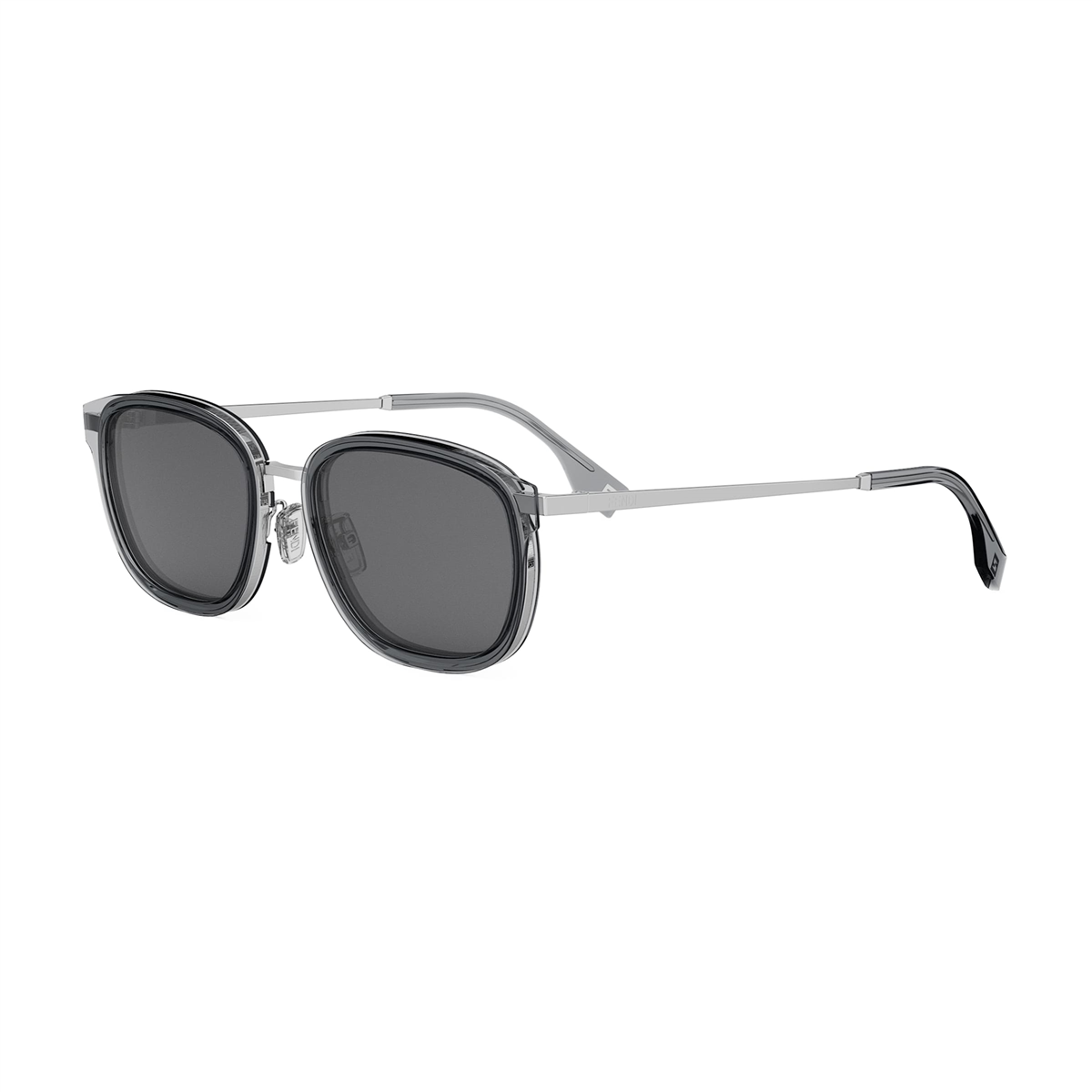 FENDI Travel Oval Silver Erkek Güneş Gözlüğü