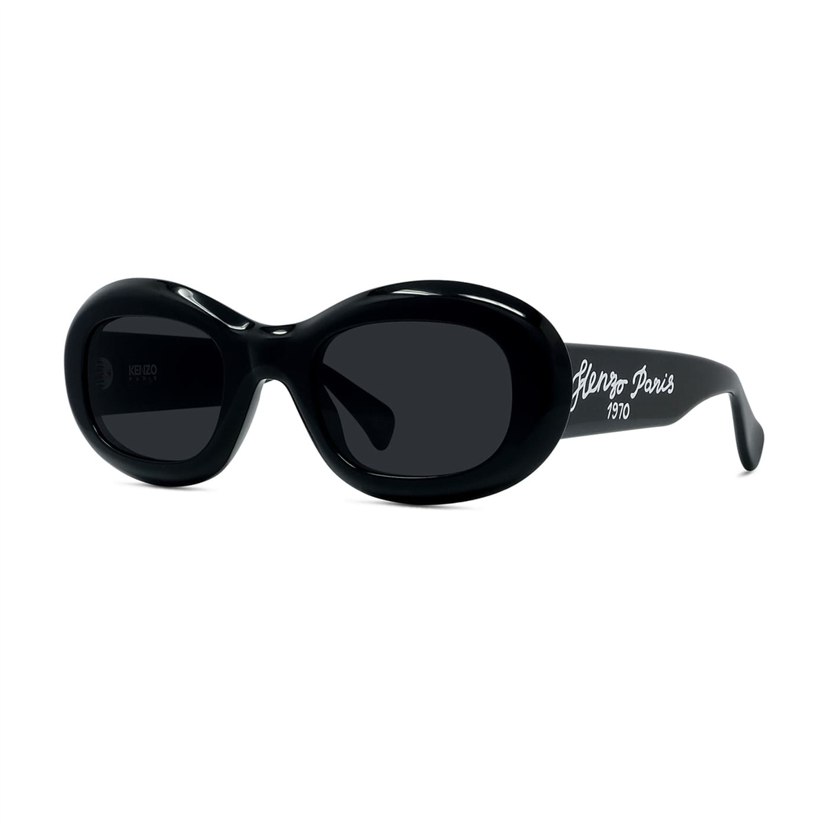 Kenzo 1970 Oval Siyah Unisex Güneş Gözlüğü | Brandeyes