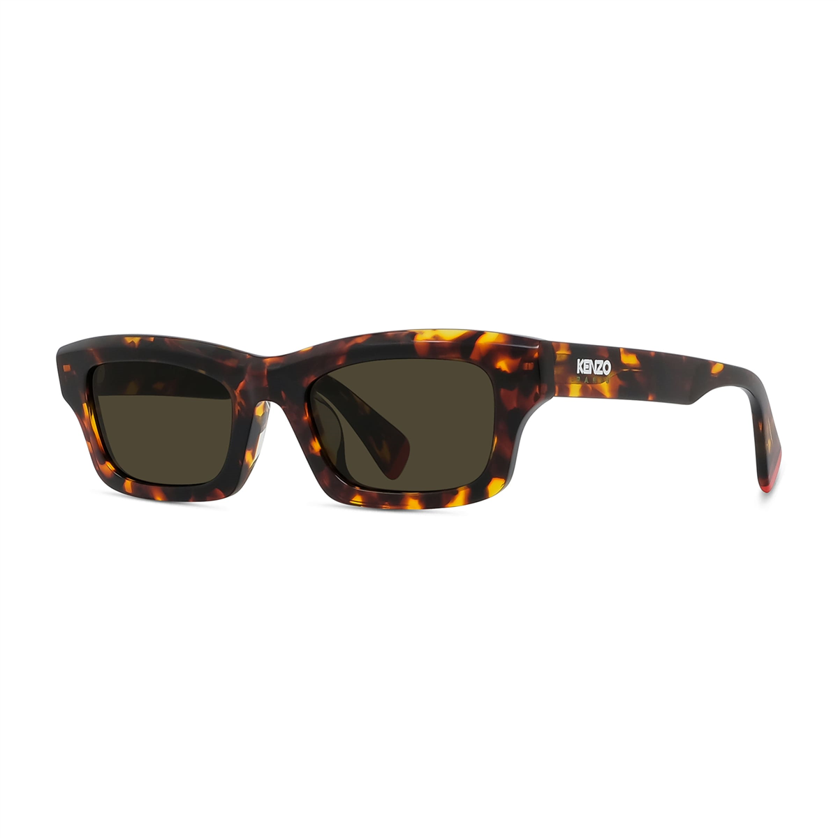 Kenzo Aka Dikdörtgen Havana Unisex Güneş Gözlüğü | Brandeyes
