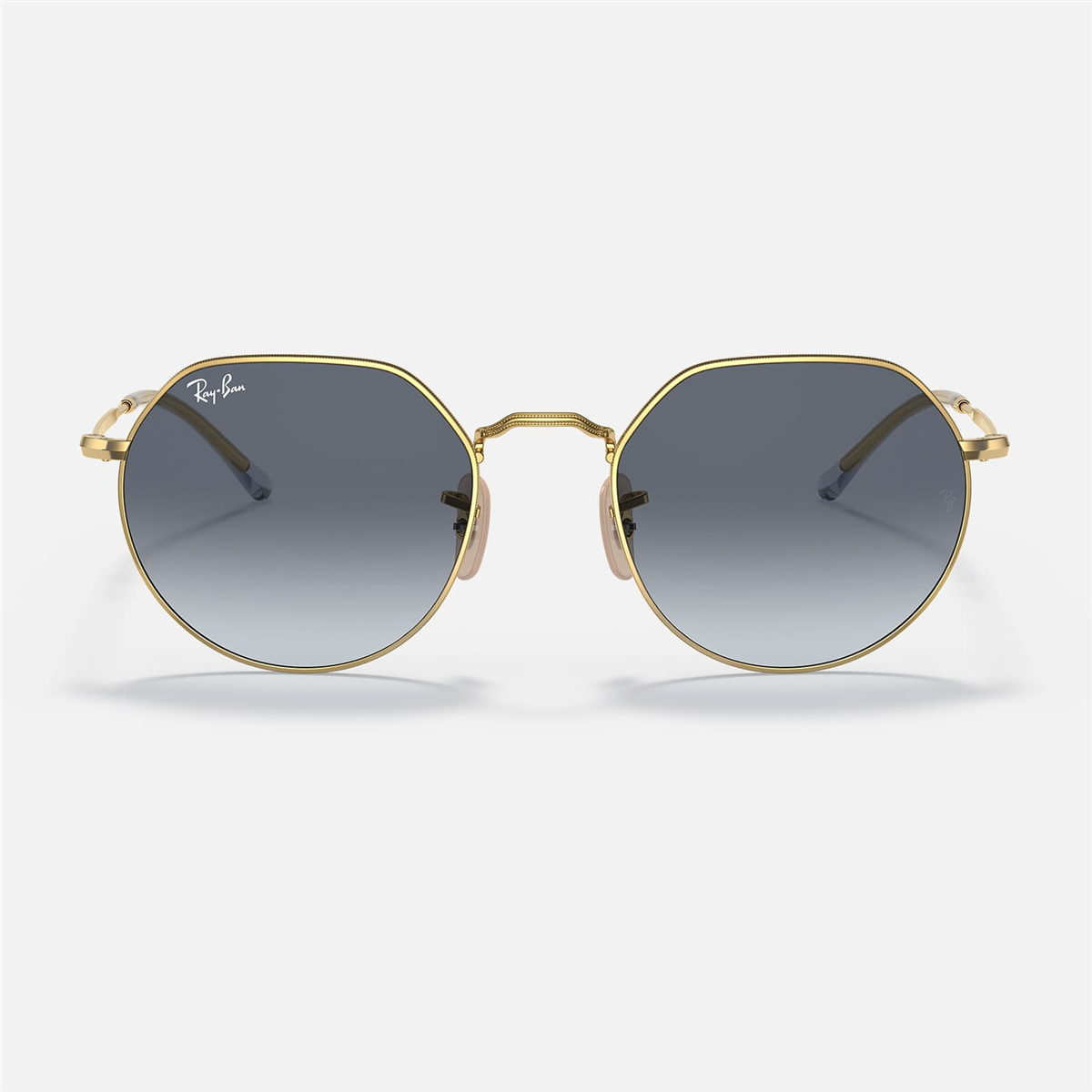小物 Ray Ban JACK Ray Ban Jack Geometrik Gold Unisex Güneş Gözlüğü | Brandeyes