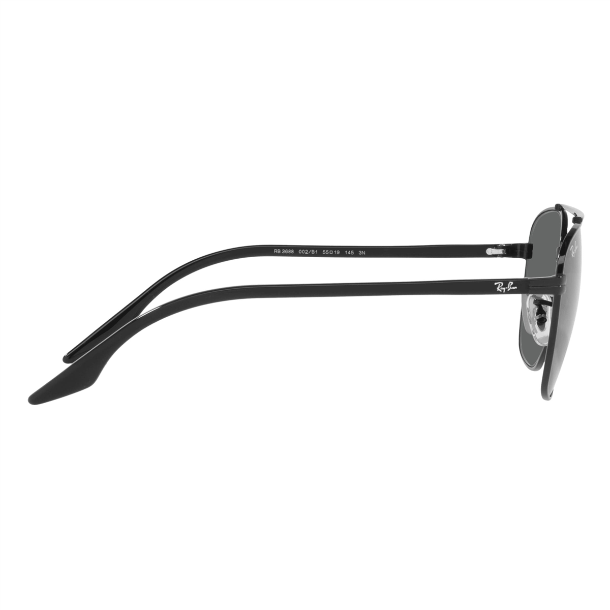 Ray Ban RB 3688 Kare Siyah Unisex Güneş Gözlüğü | Brandeyes
