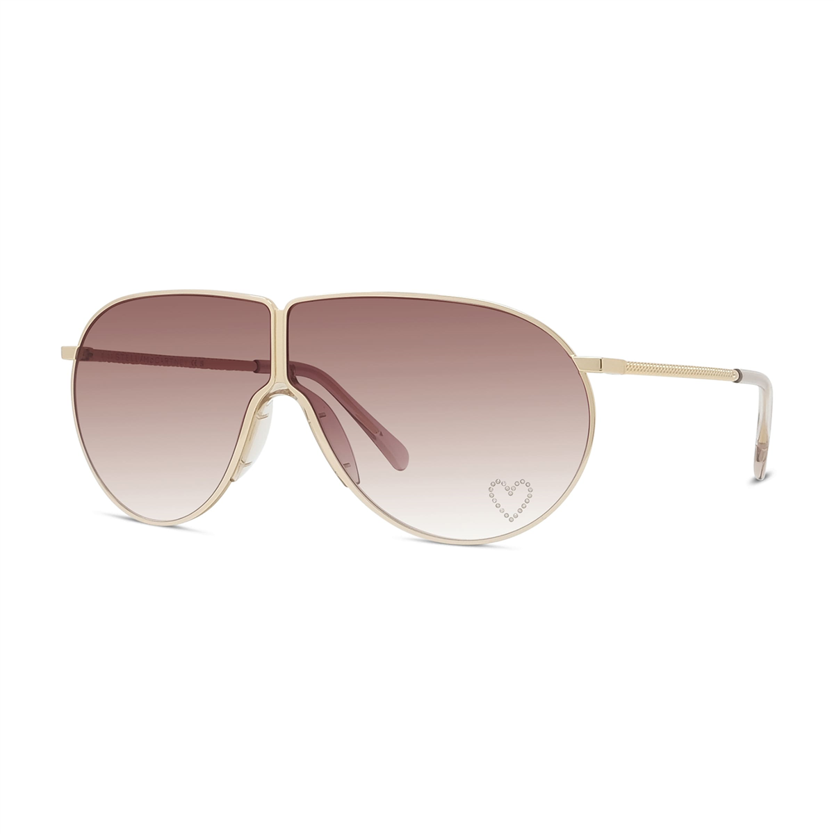 Stella McCartney Loveheart Metal Pilot Gold Kadın Güneş Gözlüğü