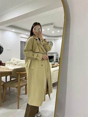 Bej Astarsız Mevsimlik Trençkot