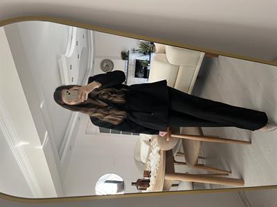 Premium Siyah Vatkalı Blazer Takım