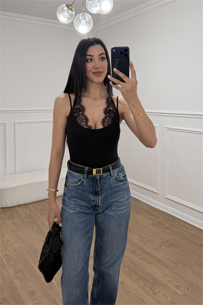 DANTEL DETAYLI BODYSUIT 