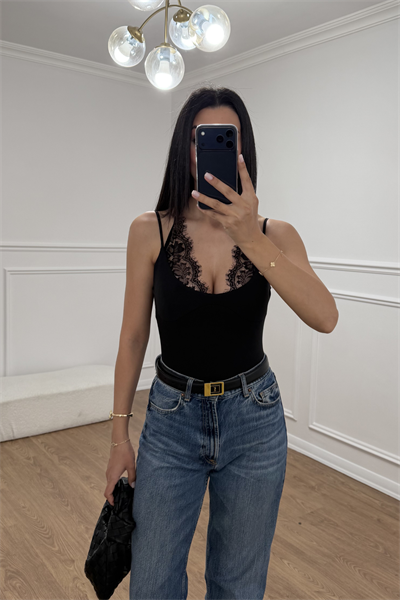 DANTEL DETAYLI BODYSUIT 