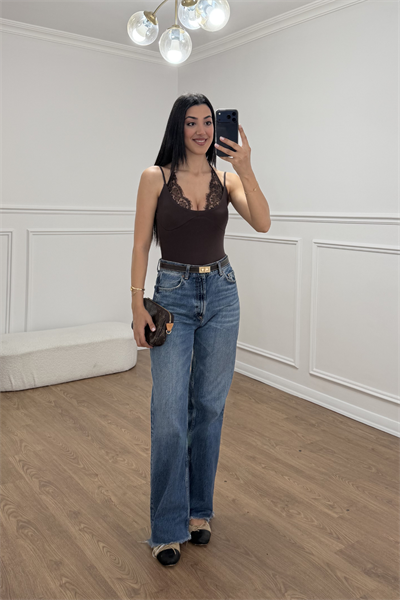 DANTEL DETAYLI BODYSUIT 