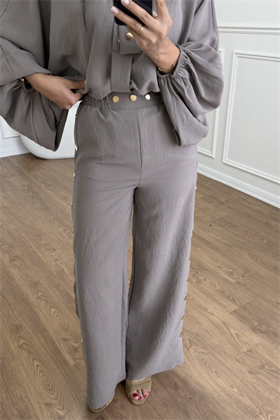 KUŞGÖZLÜ DETAYLI PANTOLON TAKIM 