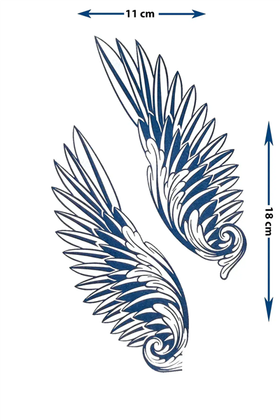 Büyük Boy Sanatsal Floral Bahar Buketi ve Yaprak Detaylı Tattoo - Yarı Kalıcı / 1 Ay Kalıcı