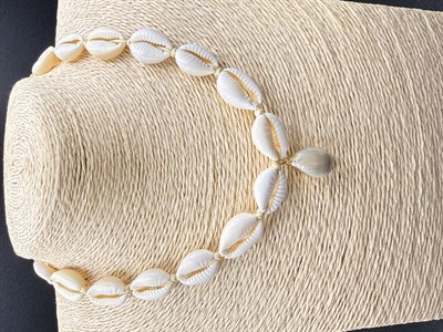 Doğal Deniz Kabuğu Kolye Damla Uçlu Cowrie Shell Choker Bohem Tarzı