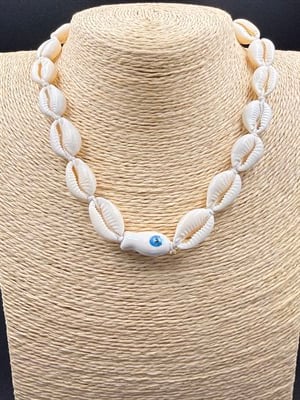 Doğal Mini Deniz Kabuğu Kolye Kahve Tonlu Sade Choker Organik Shell Bohem Kolye