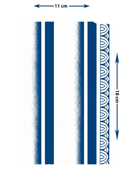 Etnik Desenli Geometrik Kol ve Bilek Bandı Tattoo - Yarı Kalıcı / 1 Ay Kalıcı