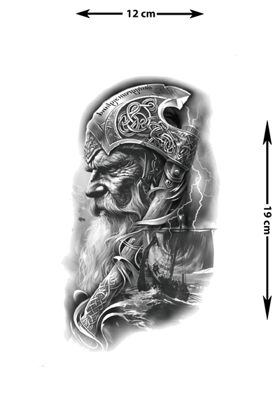 Geçici Dövme | Balta ve Viking Tasarımı – Gücün, Cesaretin ve Viking Ruhunun Simgesi
