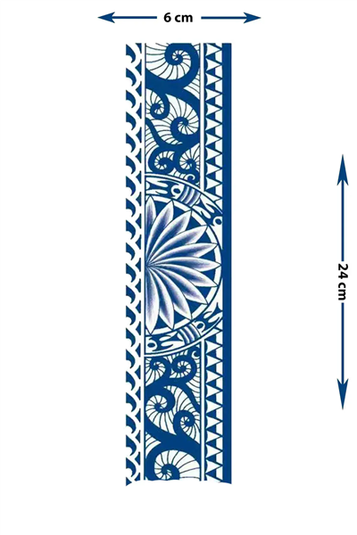 Geometrik Baykuş Şerit Yarı Kalıcı Dövme / 1 Ay Kalıcı - Sanatsal Çizgi ve Tribal Desenli Geçici Kol ve Bacak Dövmesi