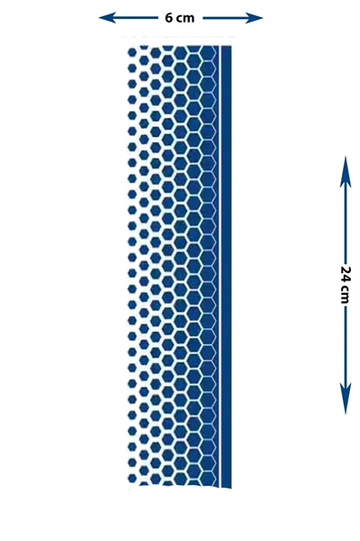 Geometrik Petek Şerit Yarı Kalıcı Dövme / 1 Ay Kalıcı - Minimalist Altıgen ve Degrade Detaylı Geçici Bacak Dövmesi