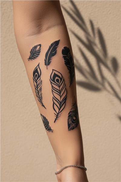 Karma Tüy Modelleri Dövme - Yarı Kalıcı / 1 Ay Kalıcı Tattoo